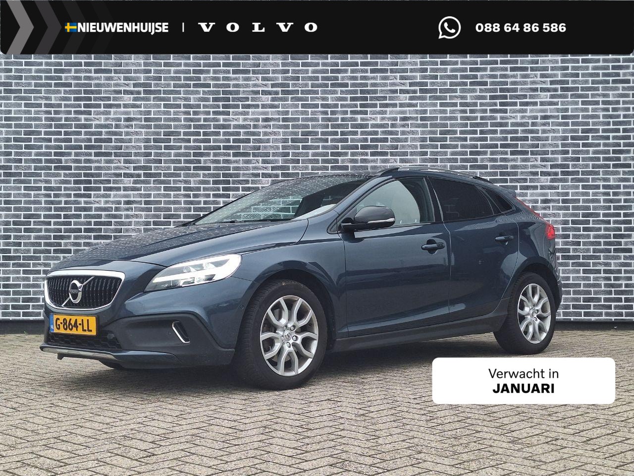 Volvo V40 Cross Country - 1.5 T3 Polar+ Luxury | Trekhaak | Panoramadak | Lederen bekleding | LED koplampen | Climat - AutoWereld.nl