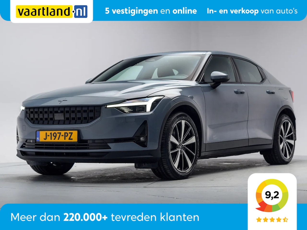 Polestar 2 - 78 kWh Long Range Dual Motor Pilot Plus [ Panorama Memory Stuur-/stoelverwarming ] - AutoWereld.nl