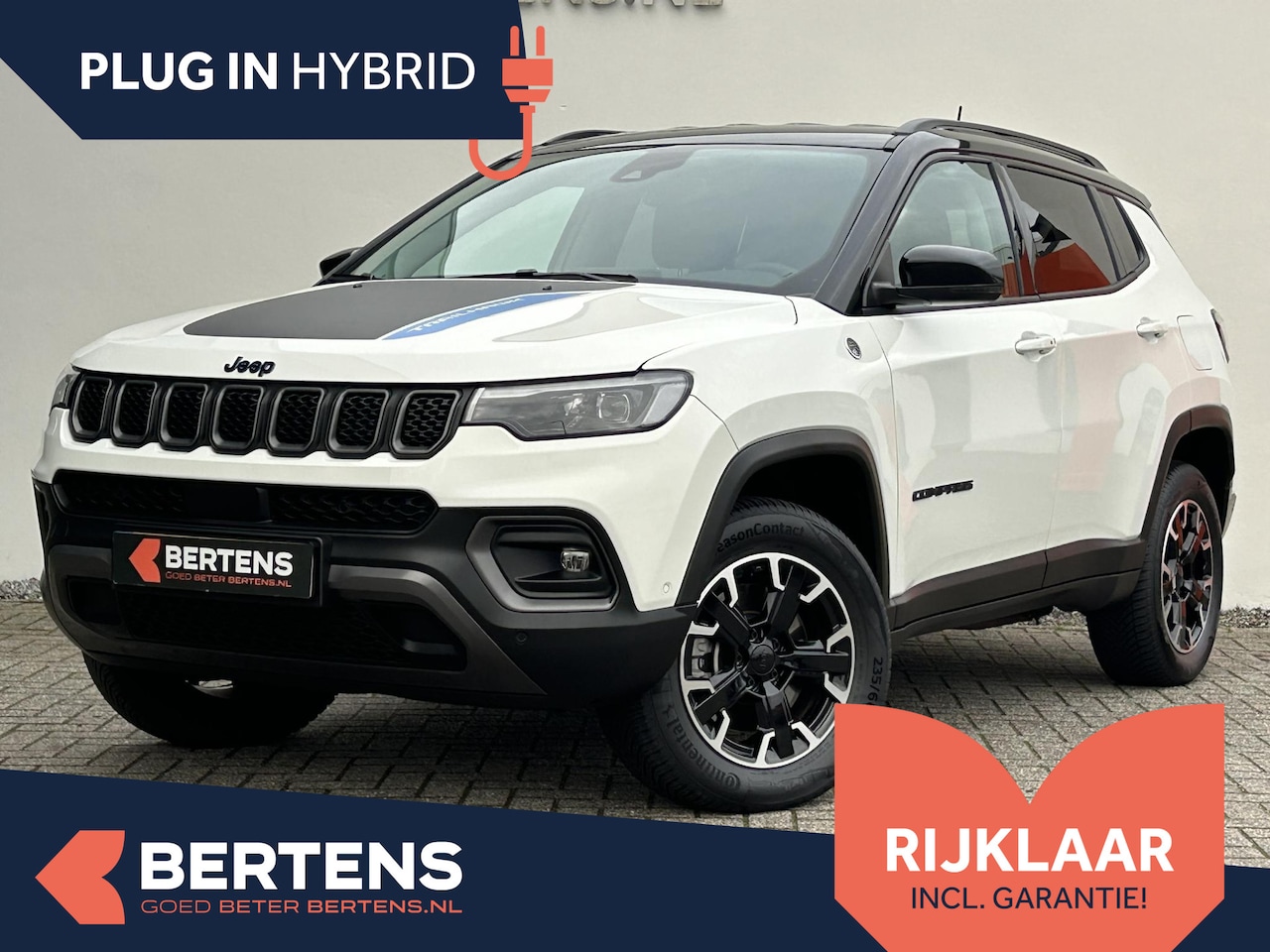 Jeep Compass - 4x4 240 Plug-in Hybrid Trailhawk | Lederen bekleding | Prijs is rijklaar - AutoWereld.nl