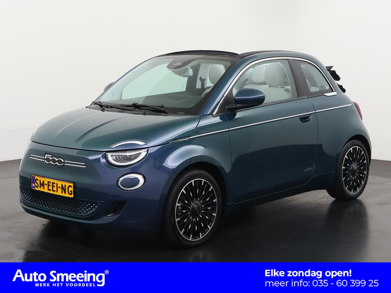 Fiat 500 C - 500e La Prima 42 kWh | Camera | Leder | Blind Spot | Zondag Open! - AutoWereld.nl