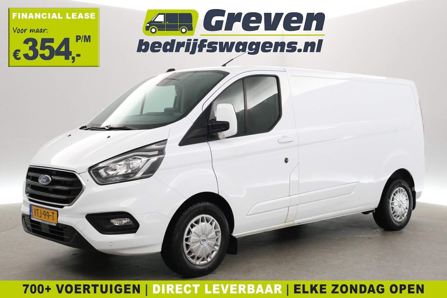 Ford Transit Custom - 2.0 TDCI L2H1 | Euro6 | Airco | Cruise | 2800KG Trekgew. | Trekh. | Carplay | 3-Zits | Sto - AutoWereld.nl