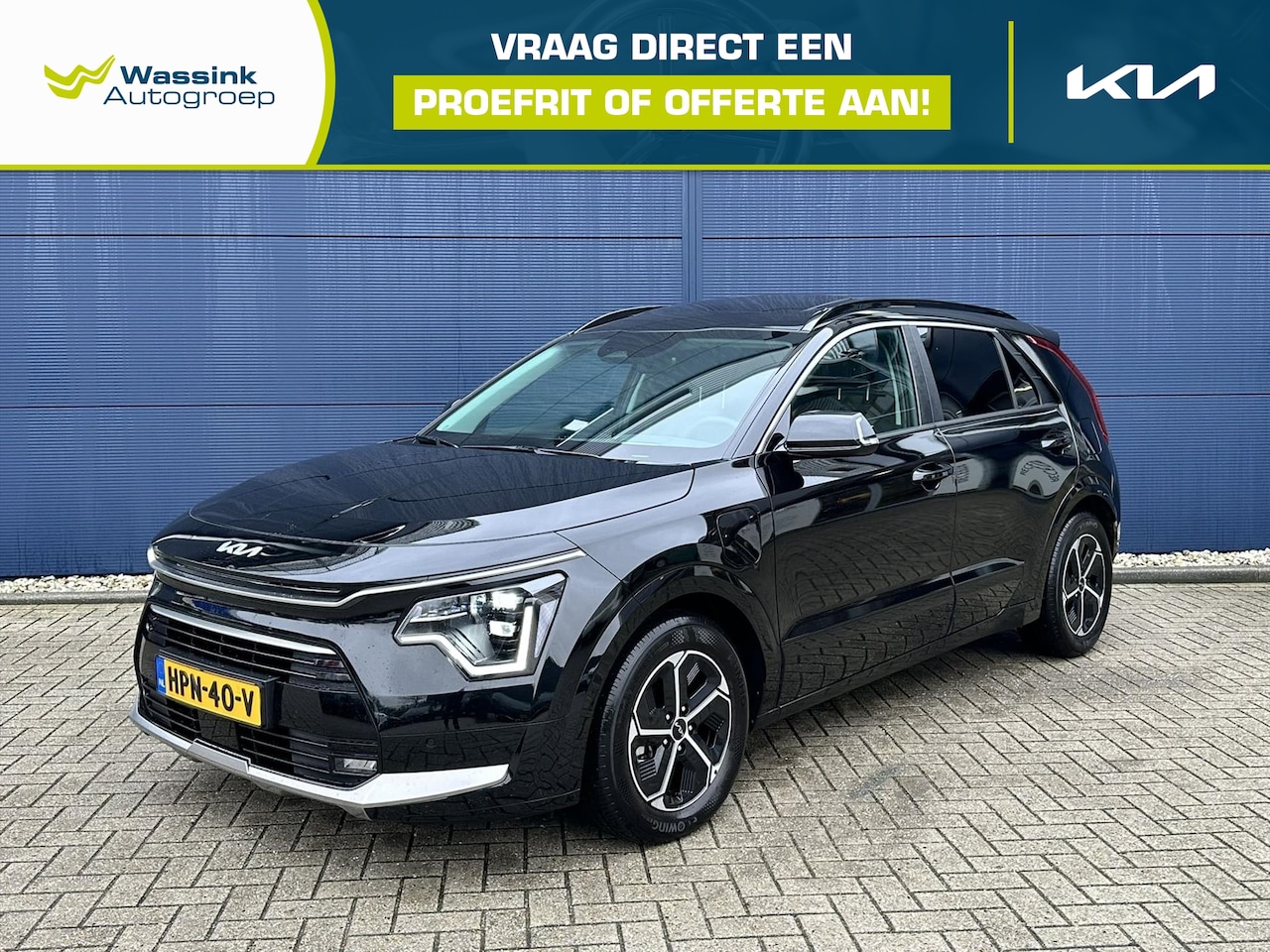 Kia Niro - 1.6 GDi Plug-in Hybrid 171pk DCT6 DynamicPlusLine | Leder | HUD | Stoel- & Stuurverwarming - AutoWereld.nl