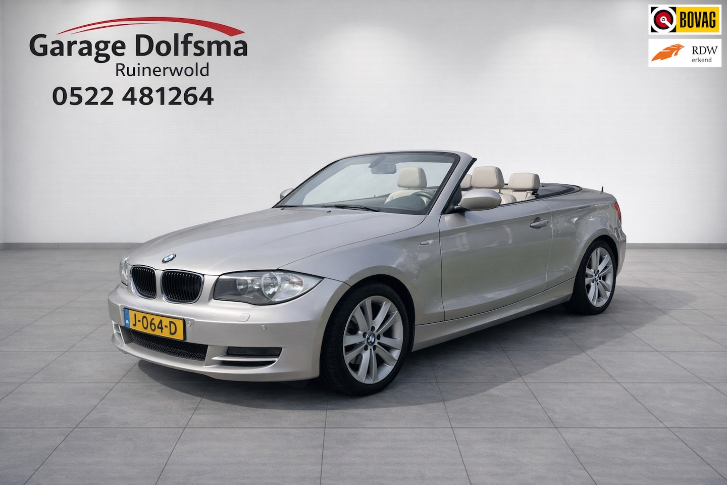 BMW 1-serie Cabrio - 118i-Leer-Stoelverw-PDC-Clima- - AutoWereld.nl
