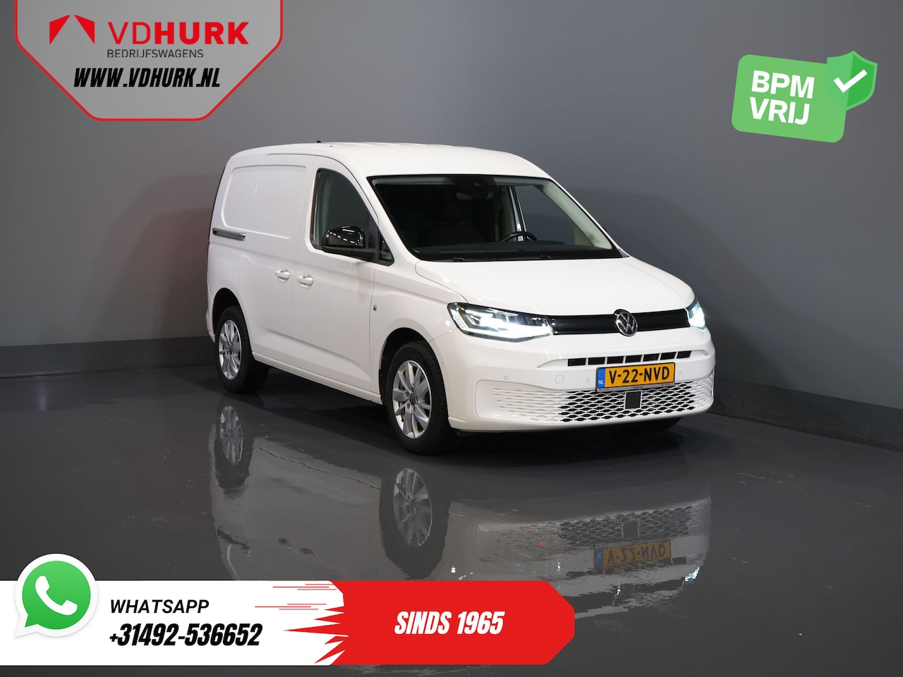 Volkswagen Caddy Cargo - 2.0 TDI Aut. 125 PK 1st Edition/ Adapt. Cruise/ LED/ Standkachel/ Carplay/ LMV/ Trekhaak/ - AutoWereld.nl