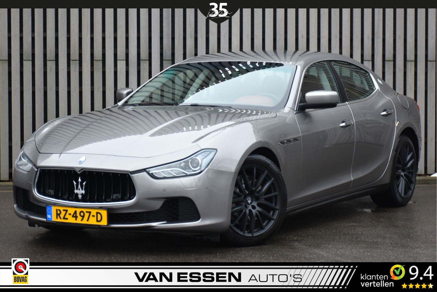 Maserati Ghibli - 3.0 V6 D Navigatie Leer All-Season Memory Carbon Perfect Onderhouden! - AutoWereld.nl