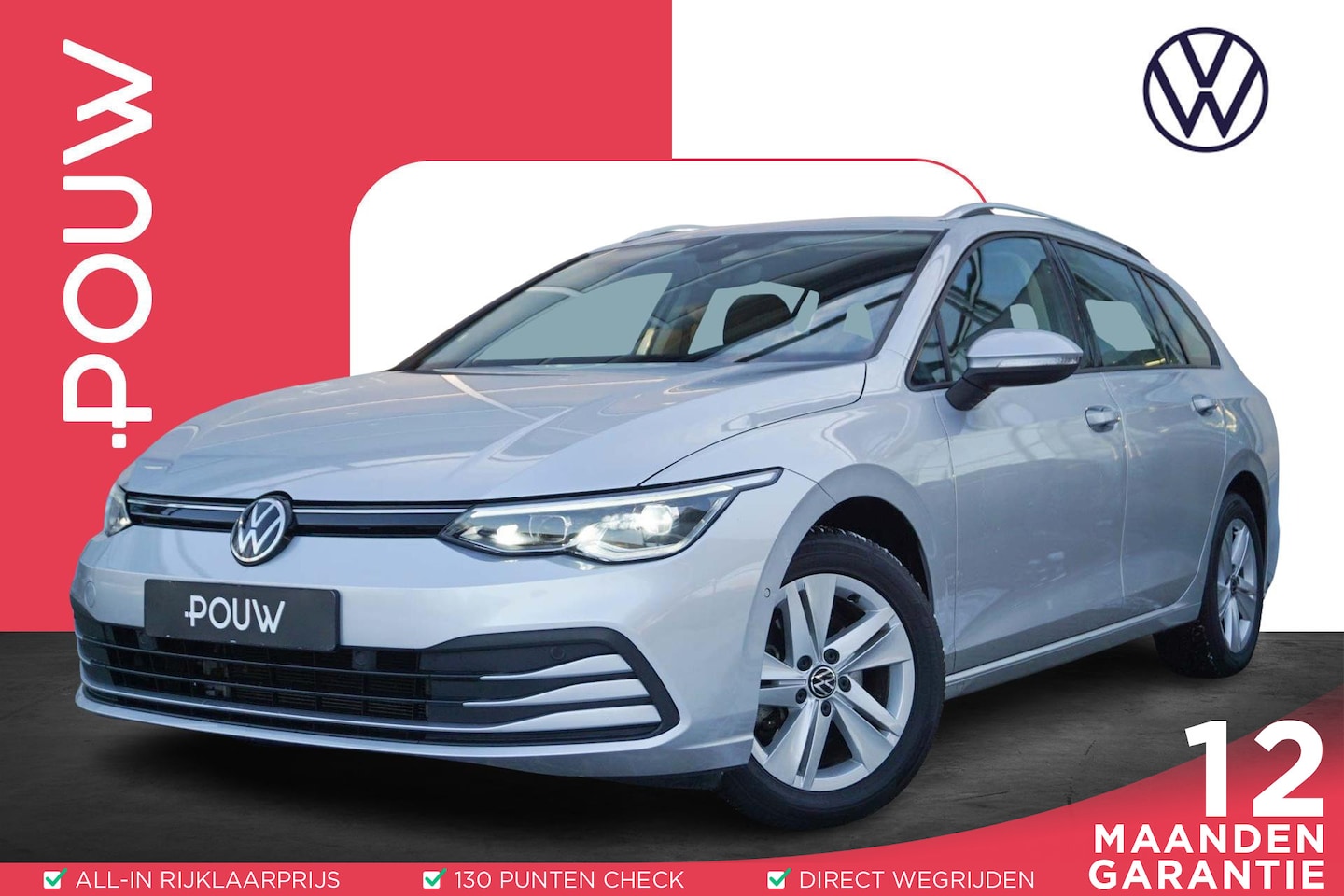 Volkswagen Golf Variant - 1.5 TSI 130pk Life Business | Dodehoekdetectie | Elektrische Bestuurderstoel | Stoelverwar - AutoWereld.nl