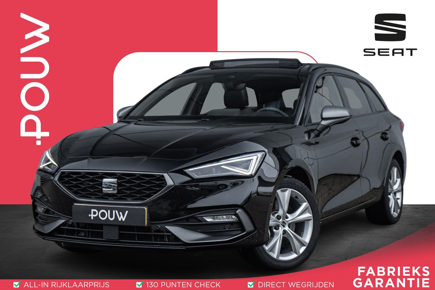 SEAT Leon Sportstourer - 1.5 TSI e-Hybrid 204pk FR Business | Panoramadak | Apple Carplay/Android Auto | Matrix LED - AutoWereld.nl