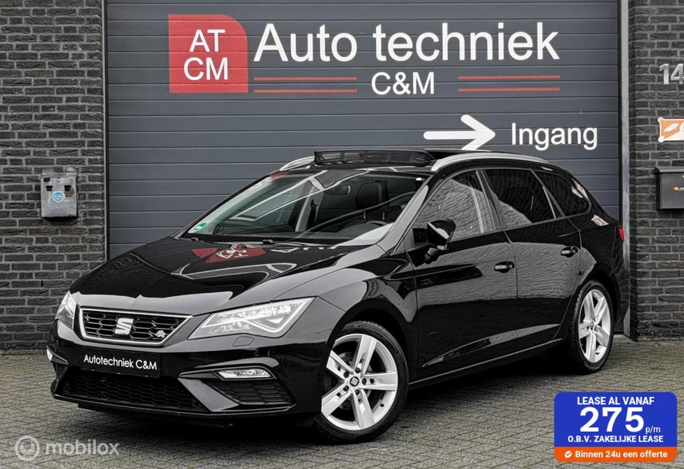 SEAT Leon ST - 1.5 TSI FR 150PK/DSG/CRUISE/PANO/TREKHAAK/NAVI/ - AutoWereld.nl