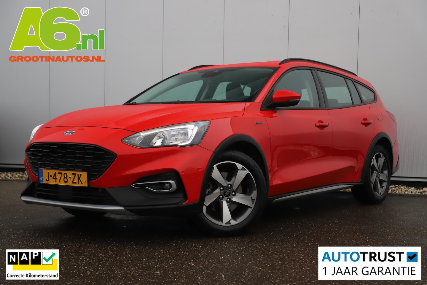 Ford Focus Wagon - 1.0 EcoBoost Hybrid Active Business 125PK Trekhaak Navigatie Achteruitrijcamera B&O Airco - AutoWereld.nl