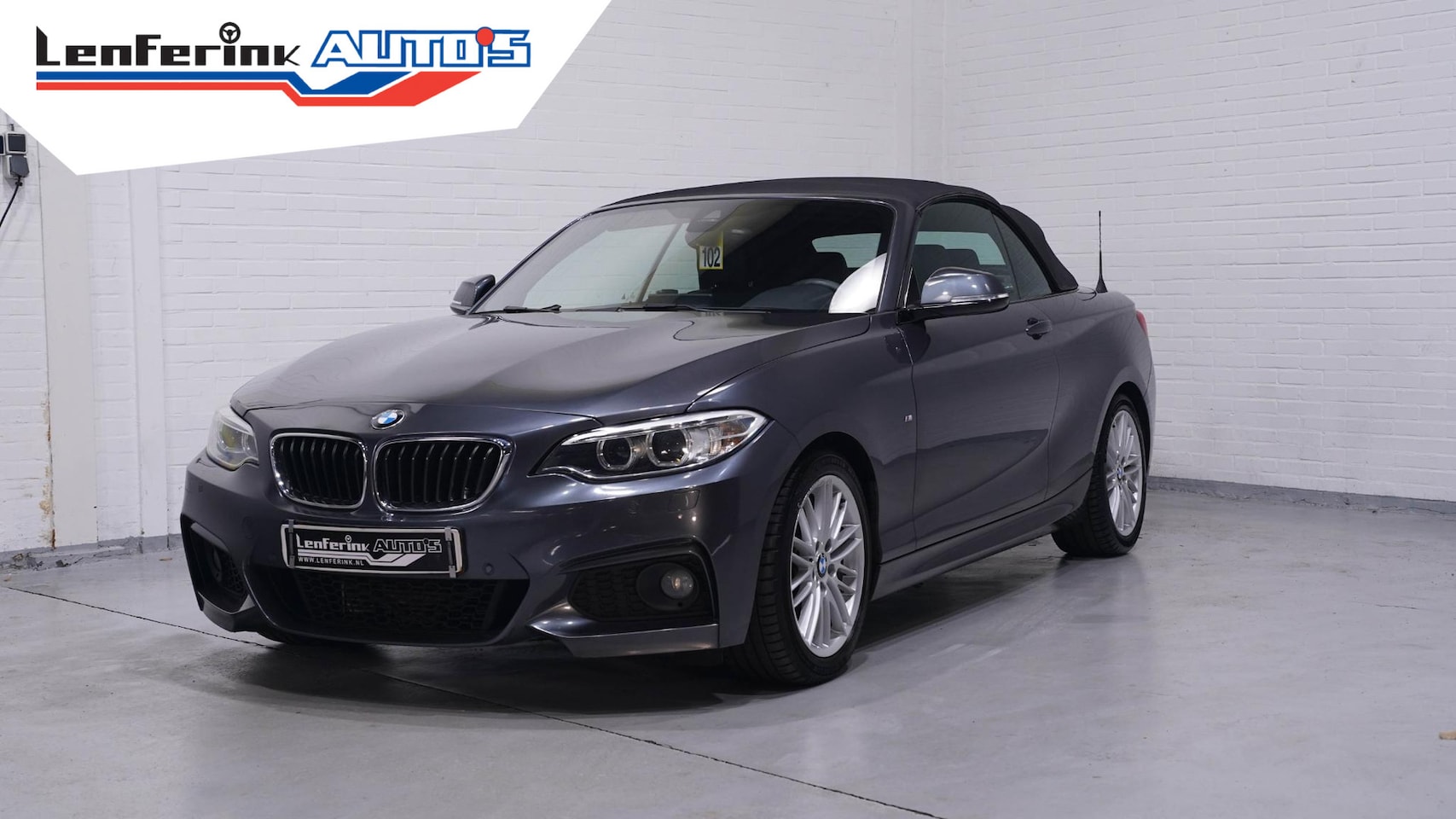 BMW 2-serie Cabrio - 225d M Sport Navi, Leder, 2-zone clima, PDC V+A, stuur + stoelverwarming, trekhaak afneemb - AutoWereld.nl