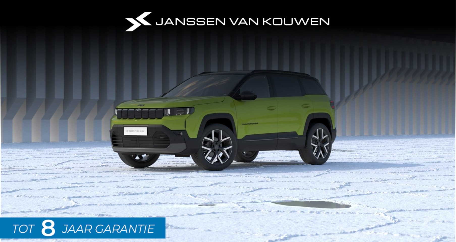 Jeep Compass - First Edition 74 kWh Nu te bestellen - Janssen van Kouwen - AutoWereld.nl