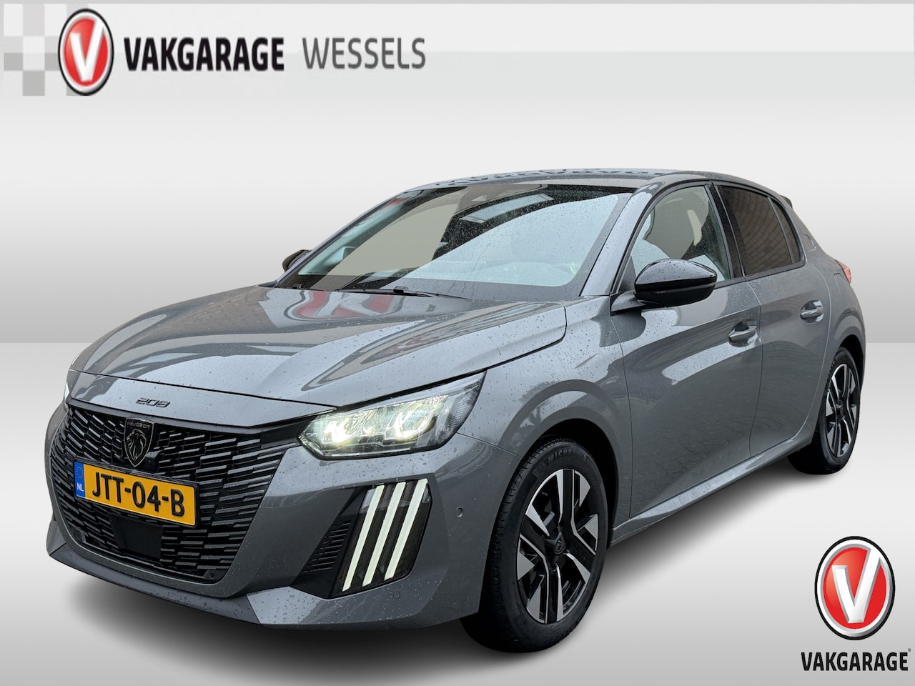 Peugeot 208 - 1.2 Hybrid Automaat e-DCS6 Allure | PDC | Camera |  Blind Spot | Selenium Grey | - AutoWereld.nl