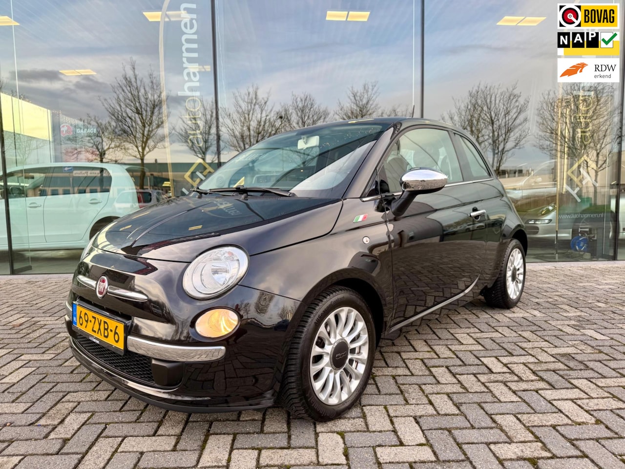 Fiat 500 - 0.9 TwinAir Lounge 0.9 TwinAir Lounge, NAP 1e eigenaar, Panoramadak, Bluetooth, USB - AutoWereld.nl