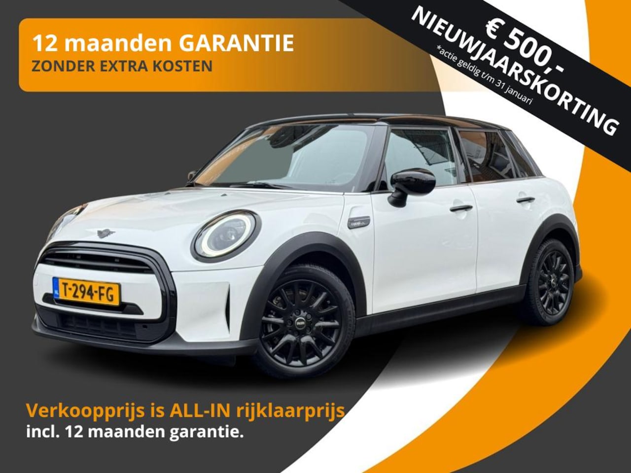 MINI Cooper - 1.5 COOPER AUTOMAAT 5-DEURS CAMDEN EDITON LEER/SP.STOELEN/NL-AUTO - AutoWereld.nl