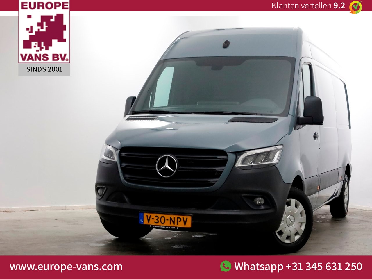 Mercedes-Benz Sprinter - 214 CDI 143pk L2H2 9G Automaat LED/Navi/Camera 02-2021 - AutoWereld.nl