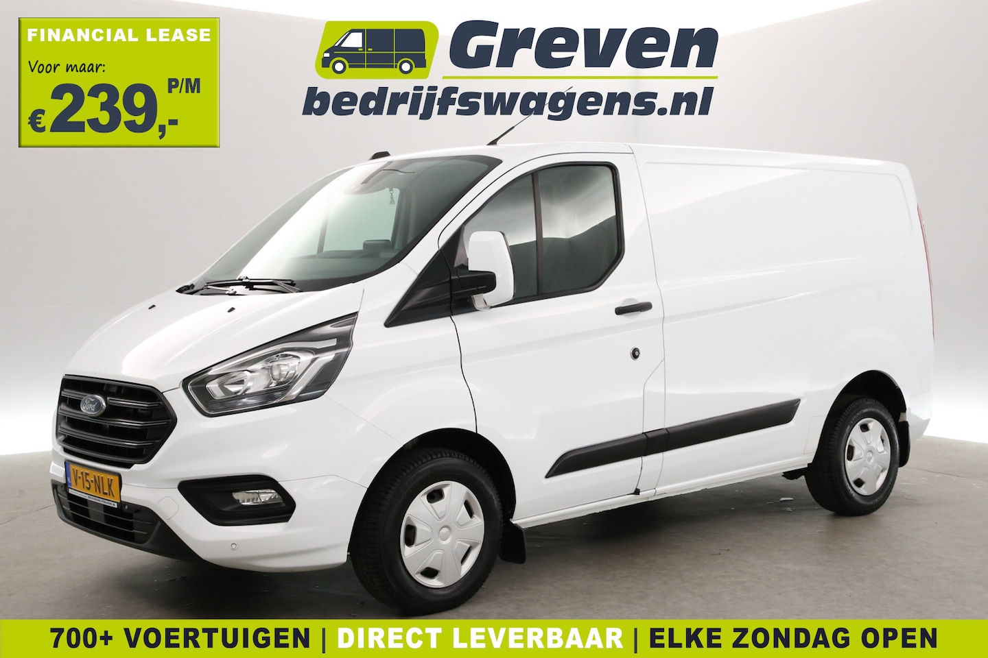 Ford Transit Custom - 2.0 TDCI L1H1 | Euro6 | Airco | Cruise | 3-Zits | Camera | Trekh. | Carplay | Parkeersens. - AutoWereld.nl