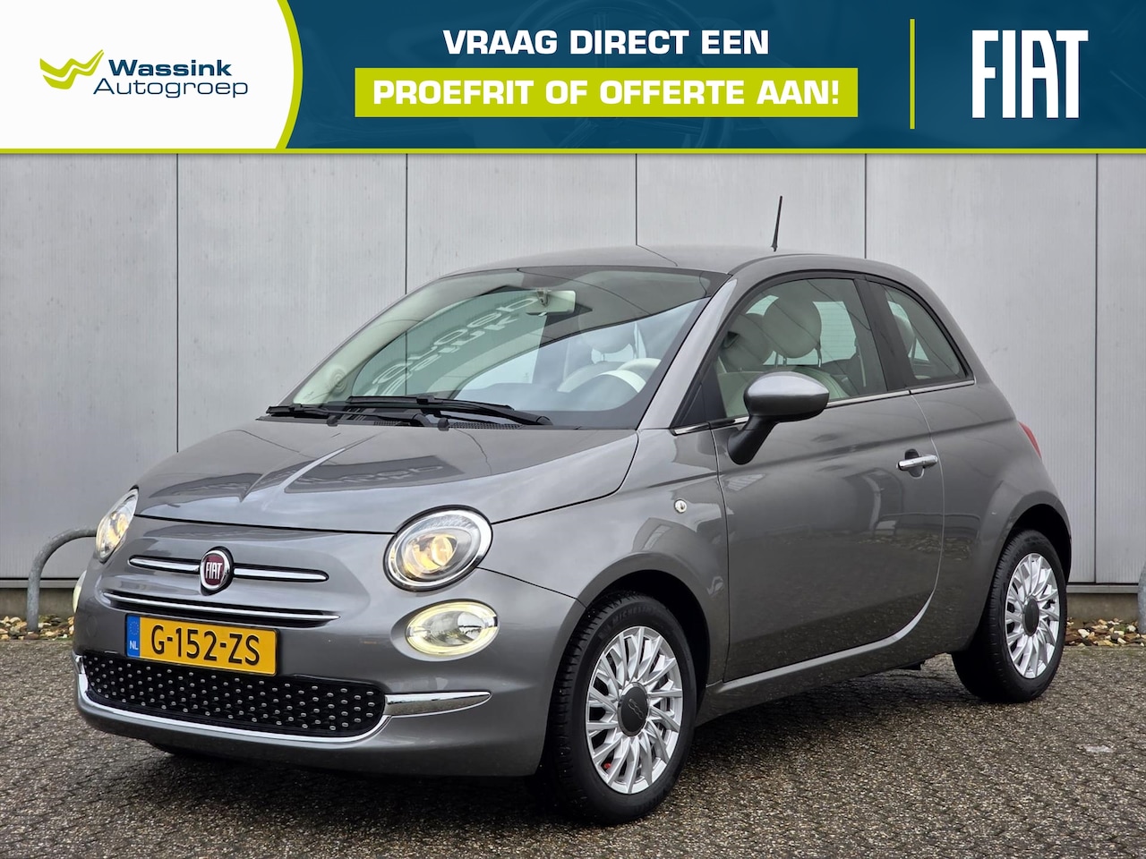 Fiat 500 - 1.2 69pk Lounge | Automaat | Cruise Control | Airco | Spraakbediening | Carkit | - AutoWereld.nl