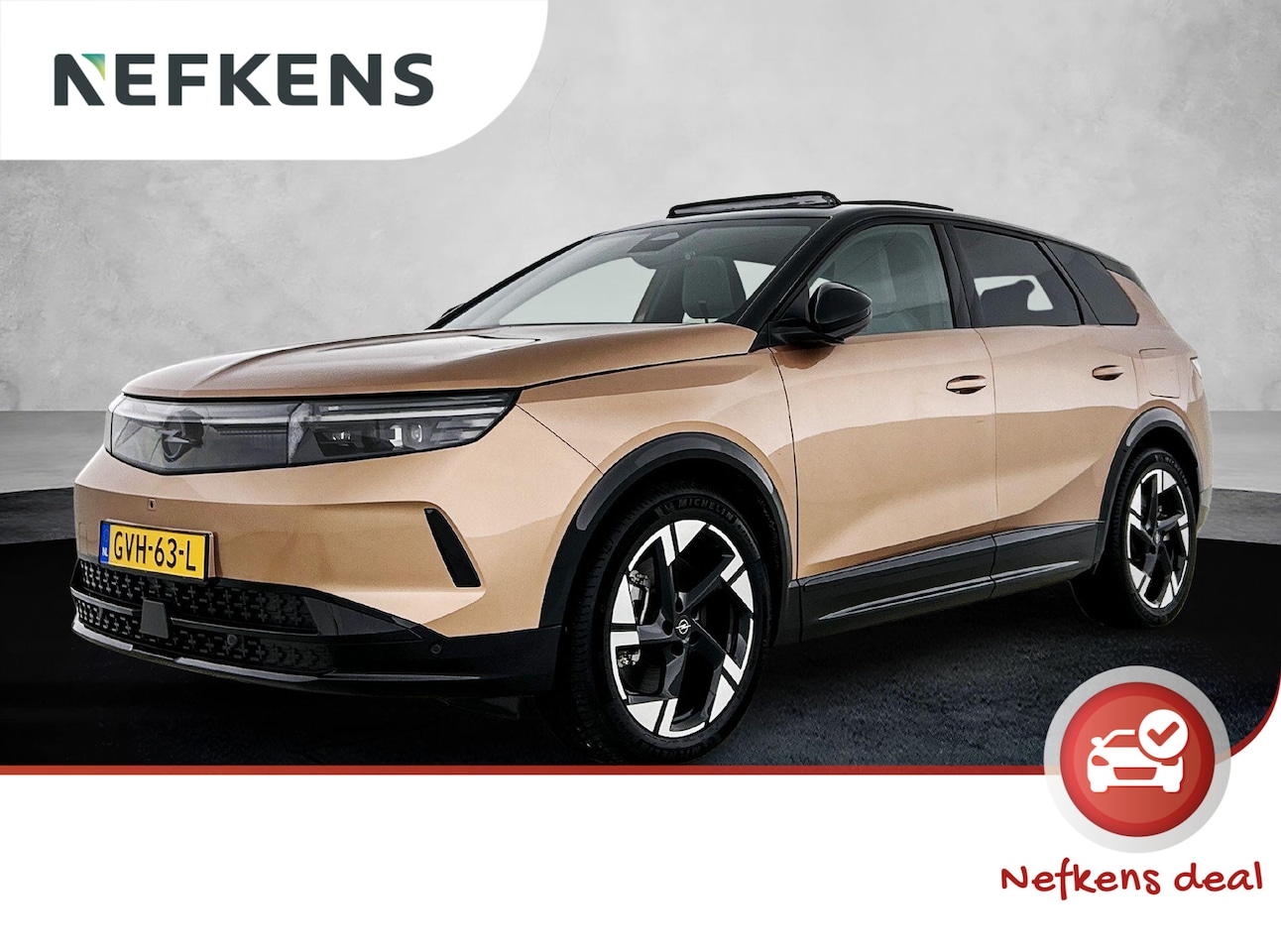 Opel Grandland Electric - GS 73 kWh 210pk Automaat | schuif-/Kanteldak | Elektrische Achterklep | Navigatie | Climat - AutoWereld.nl