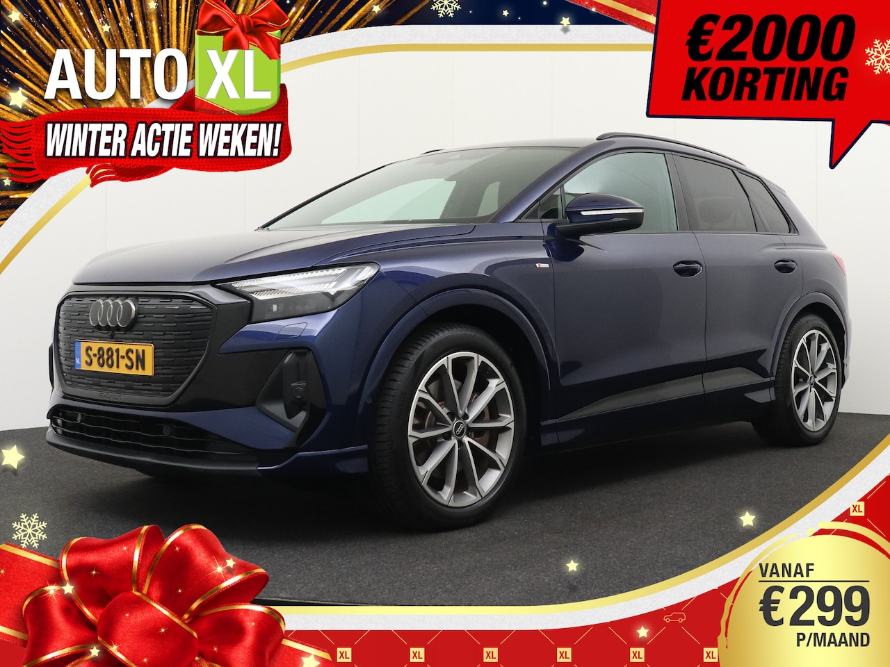 Audi Q4 e-tron - 94%SOH 40 77 kWh RS-Stoelen Elek.Trekhaak Adapt.Cruise 20'LMV 2k - AutoWereld.nl