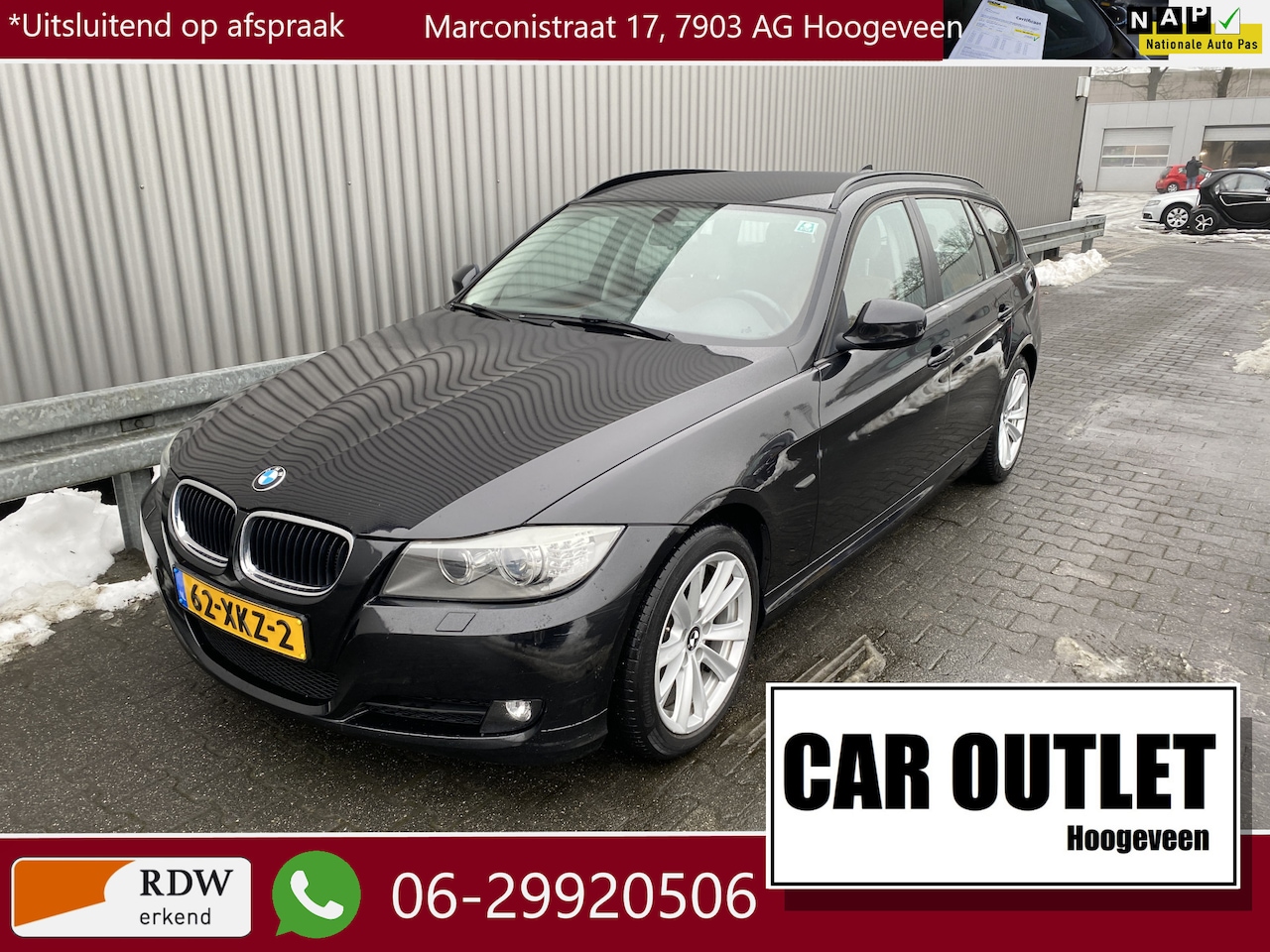 BMW 3-serie Touring - 318i Corporate Lease Luxury Line Leer, Clima, CC, Navi, iDrive, PDC, LM, Trekh, nw. APK – - AutoWereld.nl