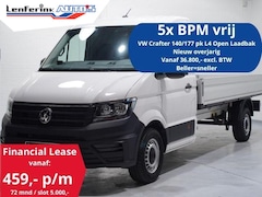 Volkswagen Crafter - 2.0 TDI 140 pk L4 Pick Up / Open Laadbak Airco Cruise Control, 3-Zits, LxBxH 430x203x40 cm