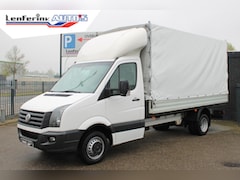 Volkswagen Crafter - 2.0 TDI 163 pk Pick Up met Huif / Open Laadbak Airco, Cruise Control, Dakspoiler, 3-Zits