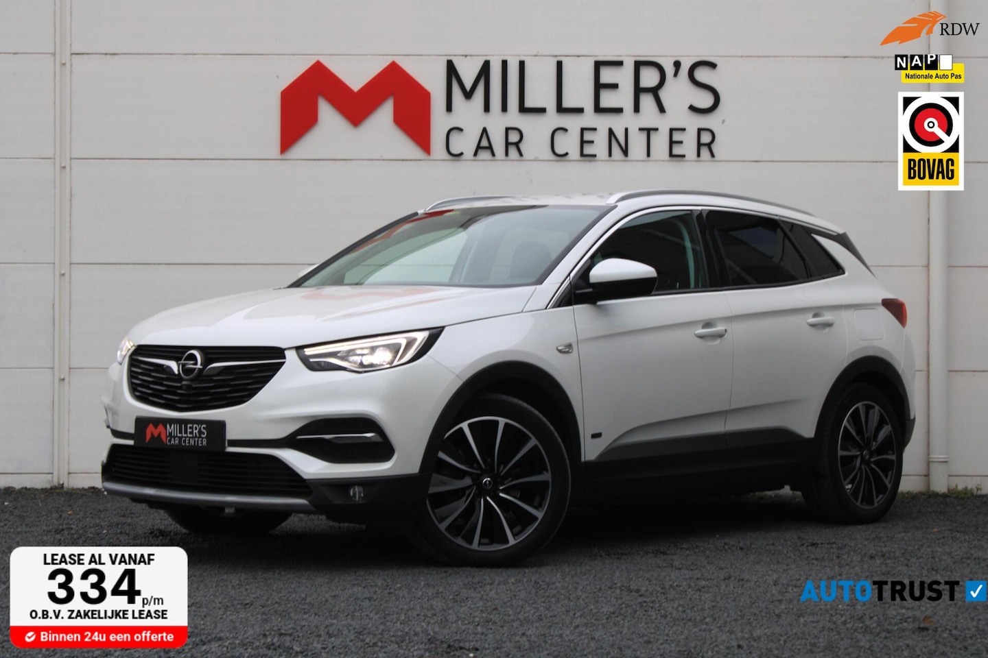 Opel Grandland X - 1.6 Turbo Hybrid4 Innovation Bomvol 1e eigenaar - AutoWereld.nl
