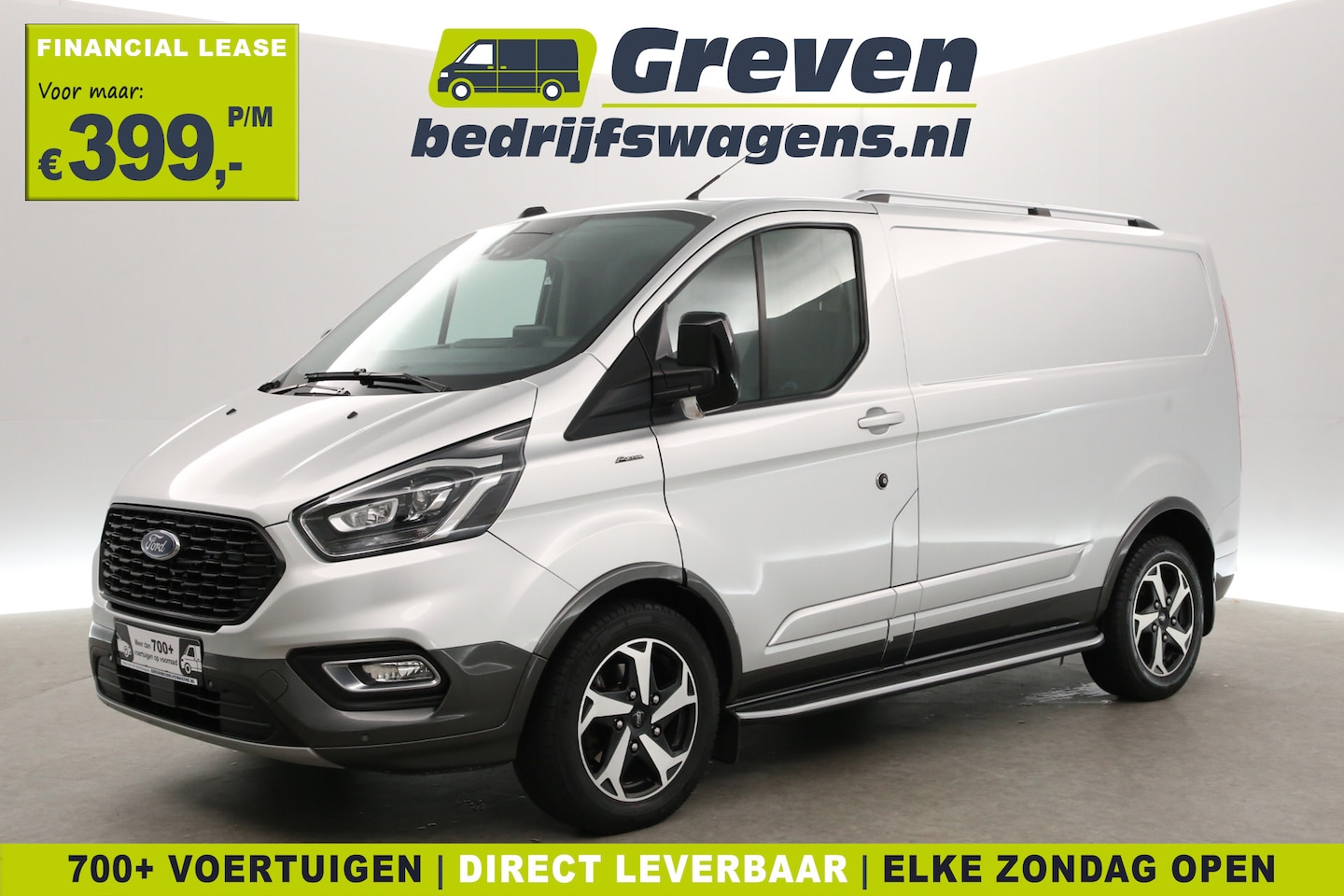 Ford Transit Custom - 2.0 TDCI L1H1 Active Sport | Euro6 | Aut. | Camera | Airco | Trekh. | Adap. Cruise | Carpl - AutoWereld.nl