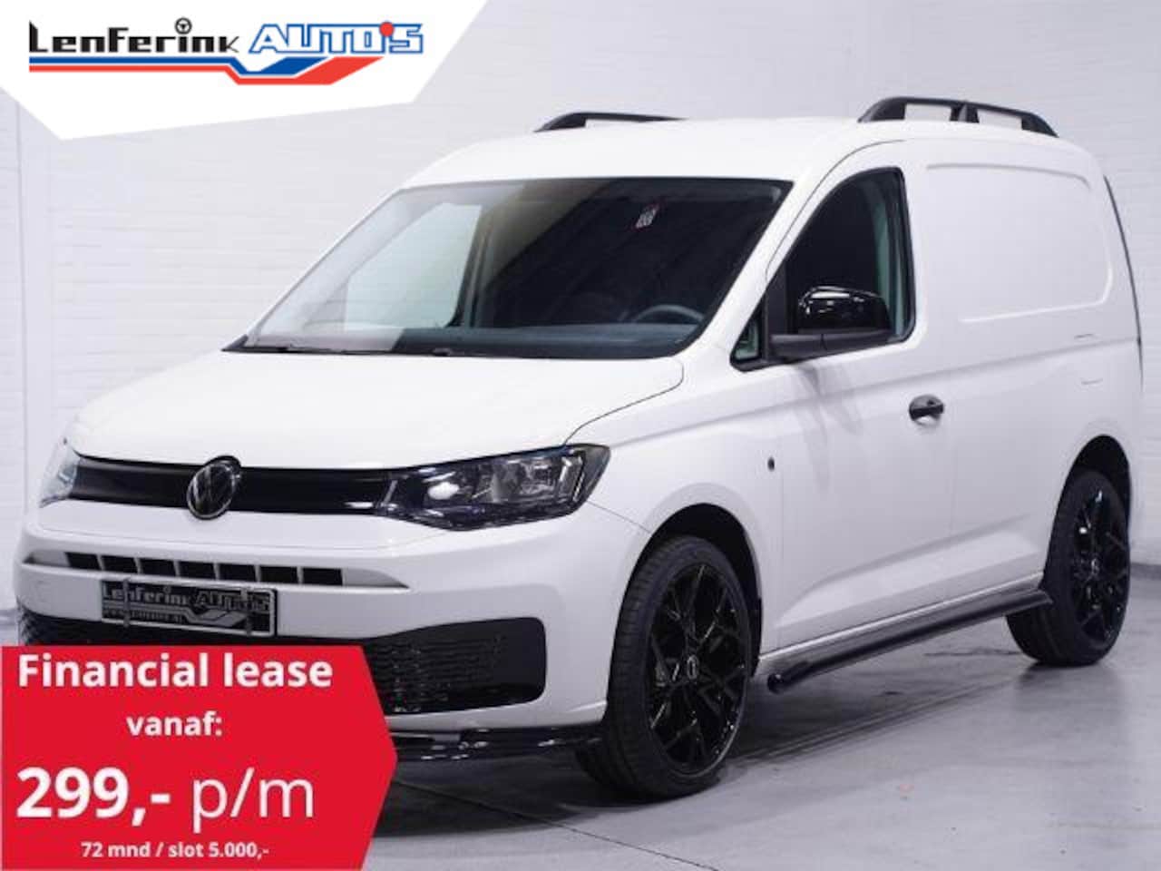 Volkswagen Caddy - 1.5 TSI 115 pk BENZINE Black&White Edition 19" LMV, Spoilers V+A, Airco, Bumpers in Kleur, - AutoWereld.nl