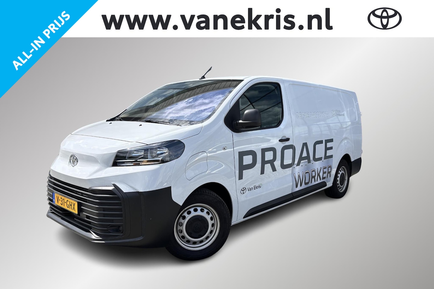 Toyota ProAce Electric Worker - Challenger Extra Range Long L2 75 kWh, Apple Carplay / Android Auto, Parkeersensoren achte - AutoWereld.nl
