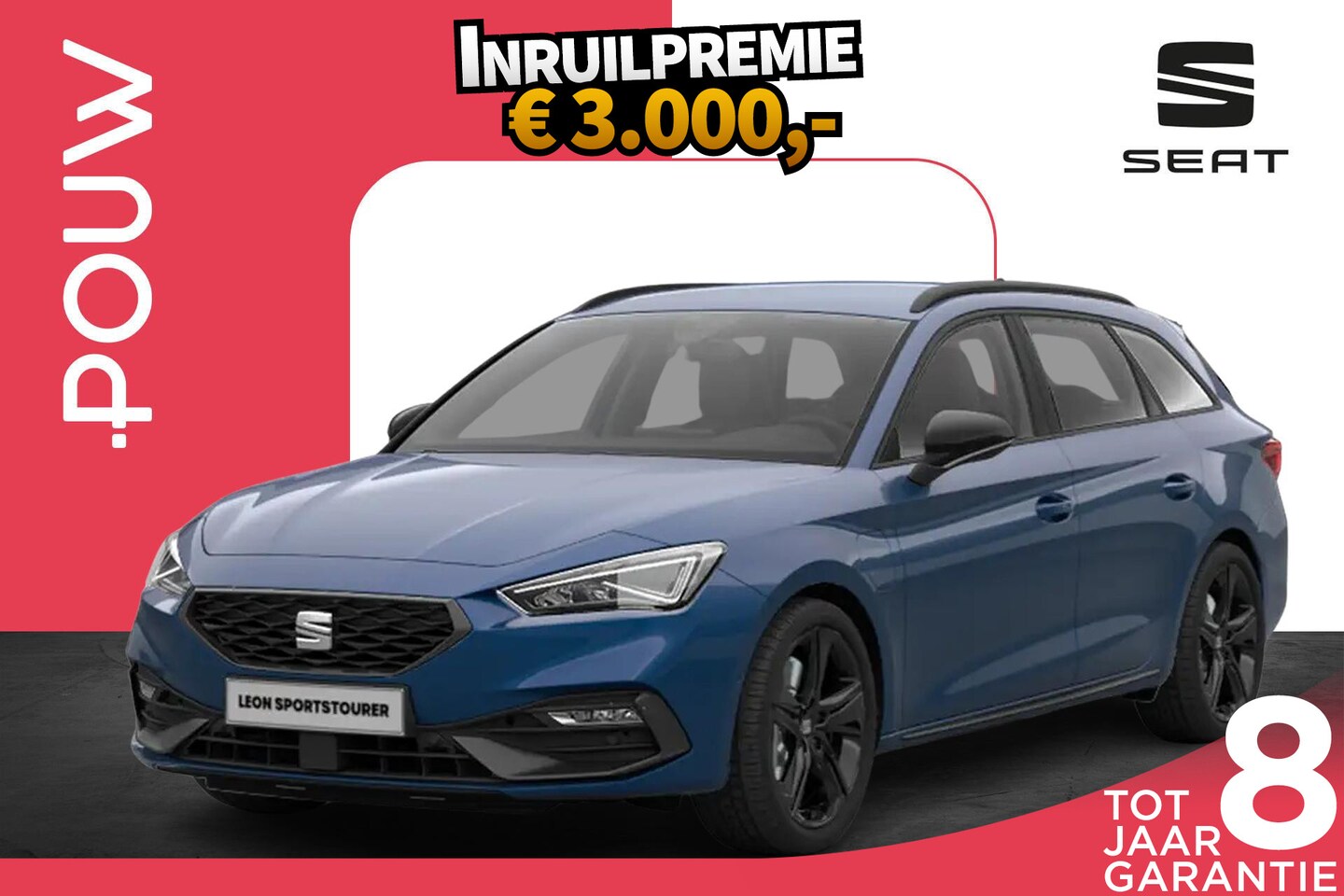 SEAT Leon Sportstourer - 1.5 TSI 204pk e-Hybrid FR Business Safe Drive Pack | Black Pack - AutoWereld.nl