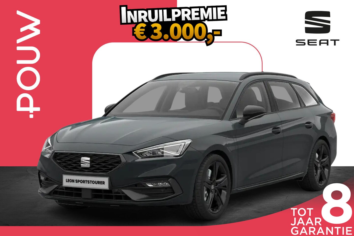 SEAT Leon Sportstourer - 1.5 TSI 204pk e-Hybrid FR Business | Safe Drive Pack | Black Pack - AutoWereld.nl