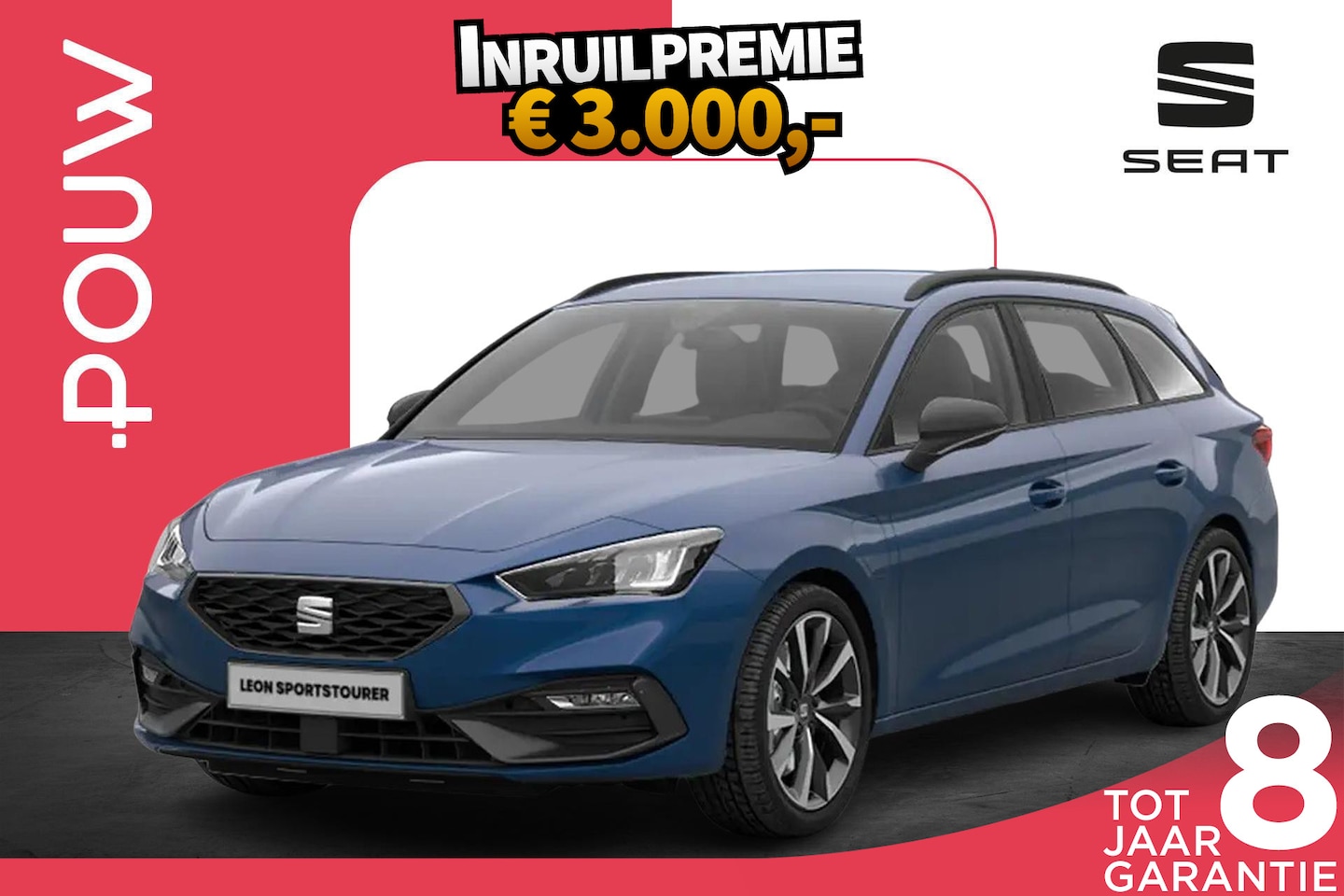 SEAT Leon Sportstourer - 1.5 TSI 204pk e-Hybrid FR Business | Technology Pack | 18" Velgen - AutoWereld.nl