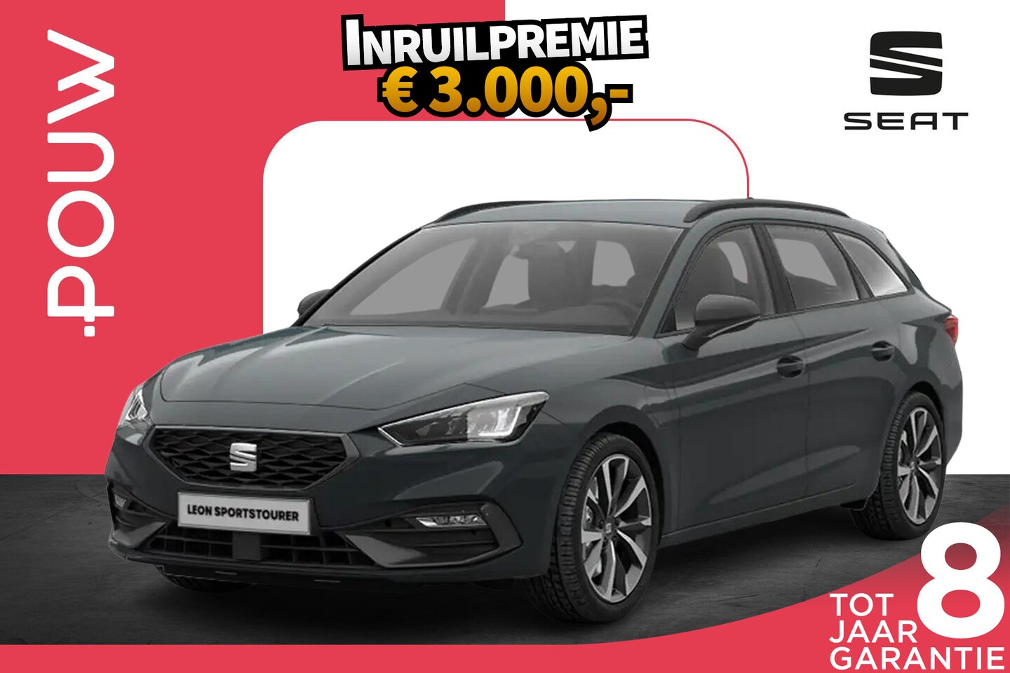 SEAT Leon Sportstourer - 1.5 TSI 204pk e-Hybrid FR Business | Technology Pack | 18" Velgen - AutoWereld.nl