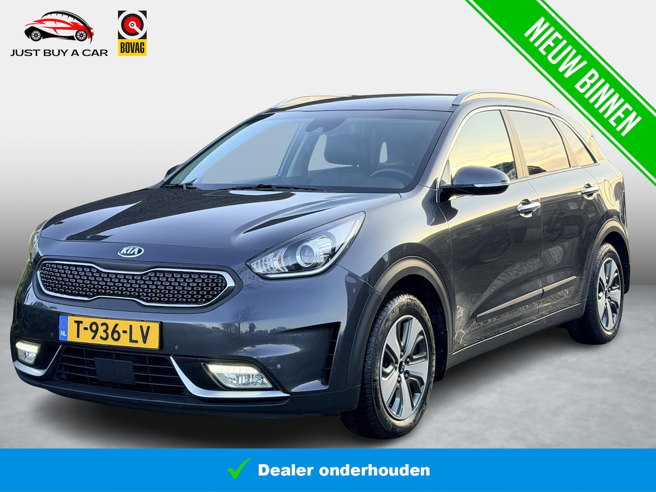 Kia Niro - 1.6 GDi Hybrid DynamicPlusLine Trekhaak / Leder / 1e Eigenaar / Adaptive cuirse / Navigati - AutoWereld.nl