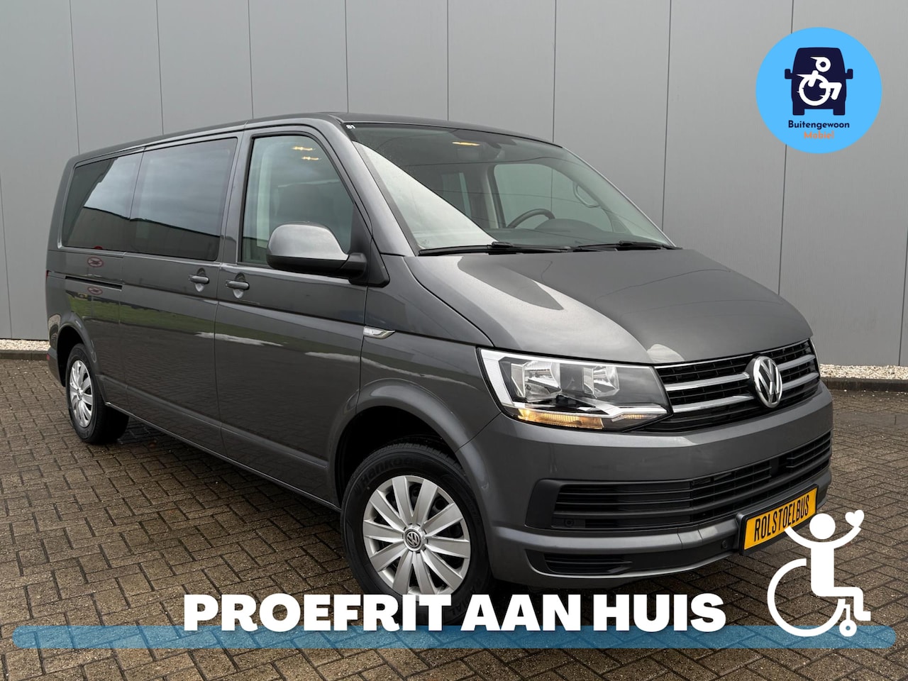 Volkswagen Transporter Multivan - Caravelle Rolstoelbus ZELFRIJDER Handgas DAHL - AutoWereld.nl