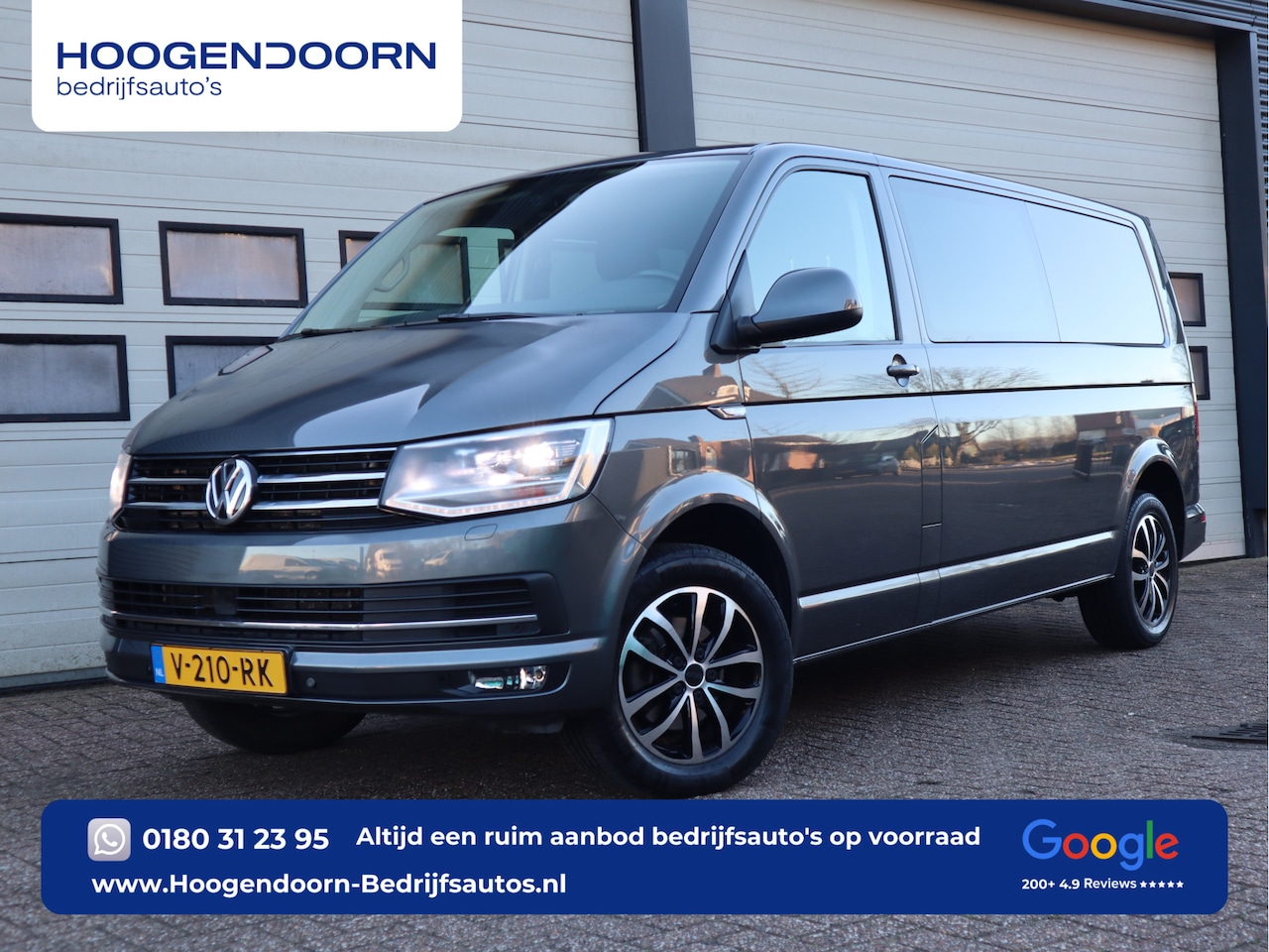 Volkswagen Transporter - 2.0 TDI 150 pk Euro 6 DSG Atuomaat - 5 Pers. DC - Lang L2 - Trekhaak - AutoWereld.nl