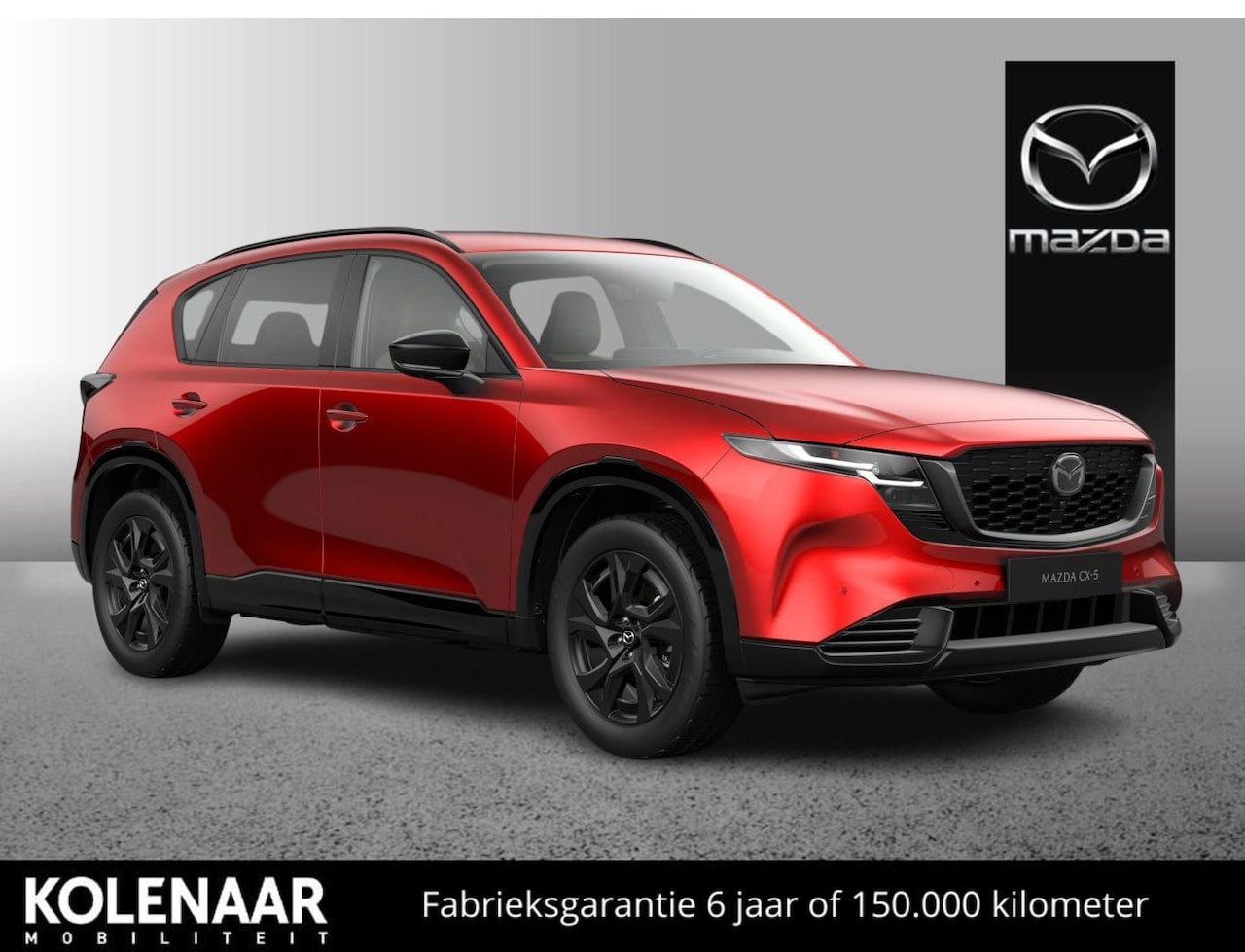 Mazda CX-5 - 2.5 automaat E-Sky G 141 M Hybrid Homura /Panoramic Sunroof Pack/Tan Lederen Interieur/Maa - AutoWereld.nl