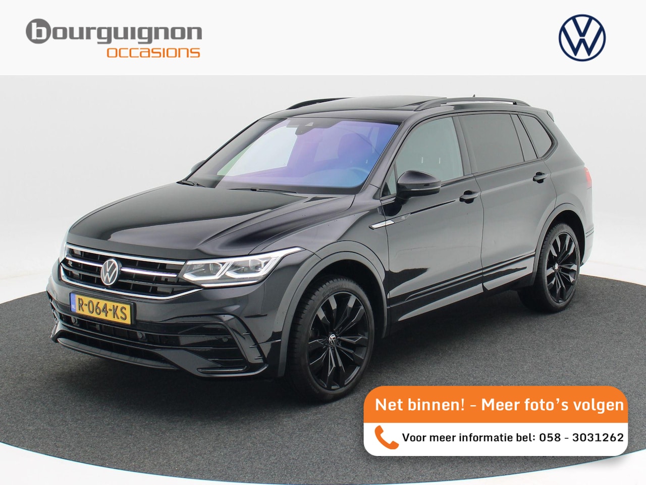 Volkswagen Tiguan Allspace - 1.5 TSi 150 Pk Automaat R-Line 7 Persoons. | Adaptive Cruise | Stoelverwarming | Panoramad - AutoWereld.nl