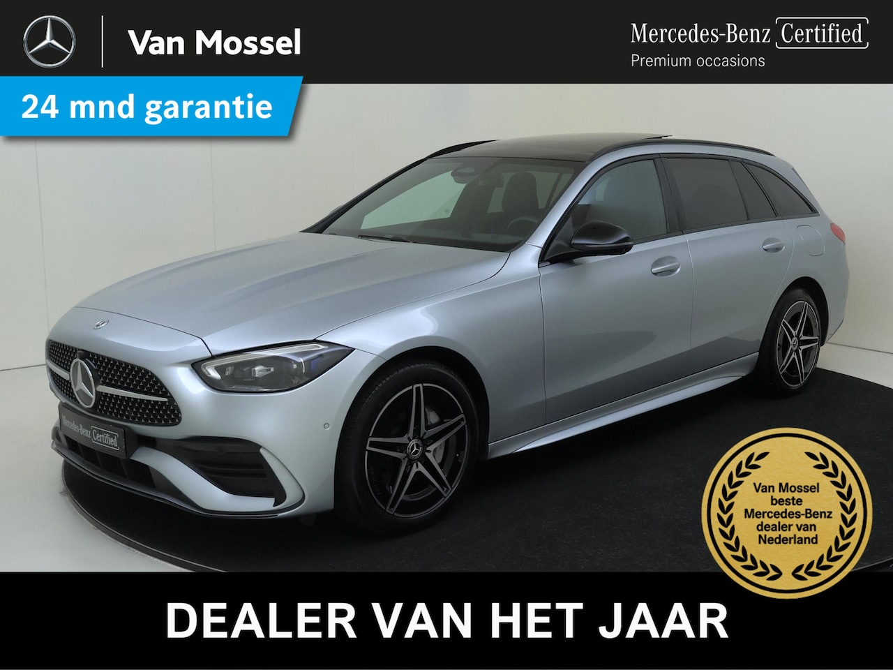 Mercedes-Benz C-klasse Estate - 300 e Star Edition AMG Line Plus / Panoramadak / 360 Camera / Memory Seats / Nightpakket / - AutoWereld.nl