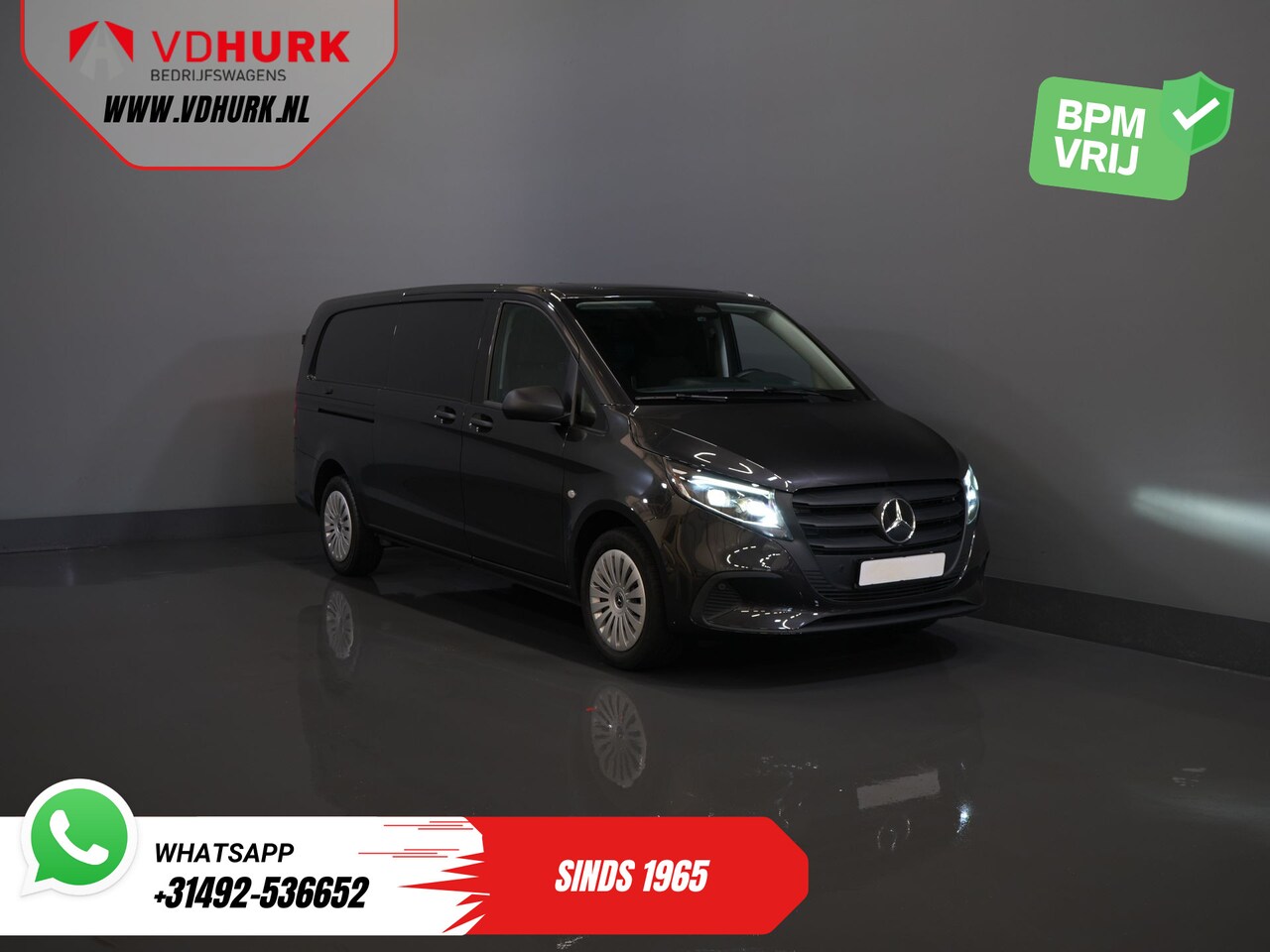 Mercedes-Benz Vito - 116 CDI Aut. L3 LED/ 2.5t Trekverm./ 270Gr.Deuren/ Stoelverw./ Carplay/ Camera/ Trekhaak/ - AutoWereld.nl
