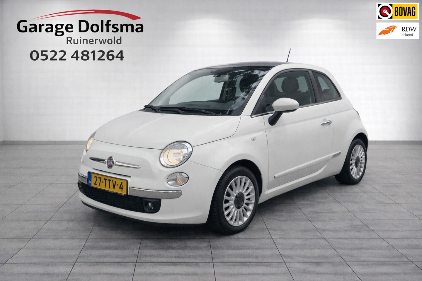 Fiat 500 - 0.9 TwinAir Lounge-Panodak- - AutoWereld.nl