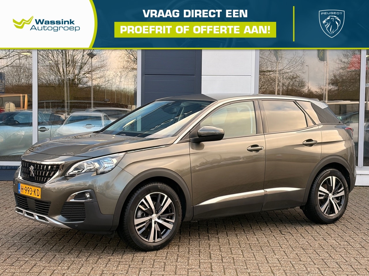 Peugeot 3008 - 1.2 PureTech 130pk Automaat Active | Climate Control | Trekhaak | Navigatie | Cruise Contr - AutoWereld.nl