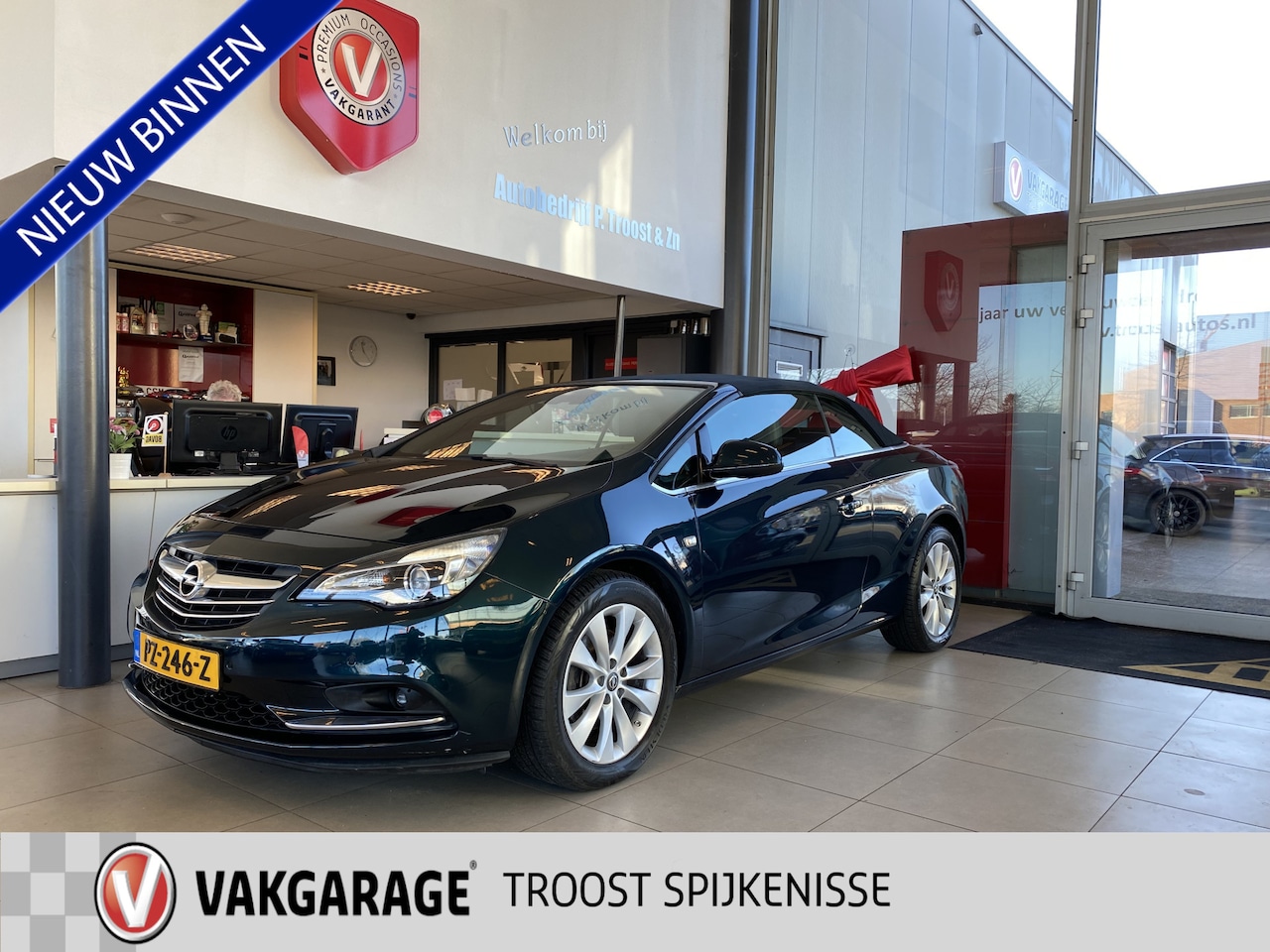 Opel Cascada - 1.6 Turbo Cabrio Automaat,Navigatie,Climate&Cruisecontrol,Spraakbediening,V&A Sensoren,Par - AutoWereld.nl