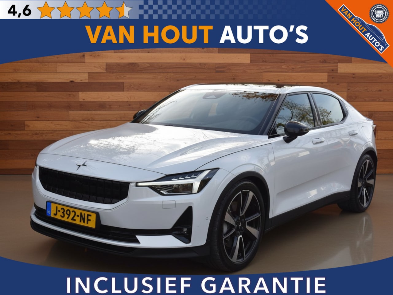 Polestar 2 - Long Range Dual Motor Launch Edition 78kWh | SOH 90.8 % | PANORAMADAK - AutoWereld.nl