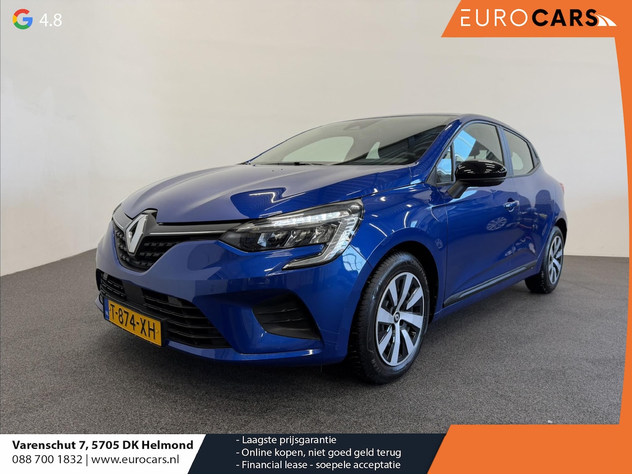 Renault Clio - 1.0 TCe 90 Equilibre Airco Navi Cruise Control Full LED Carplay Premium Color NL Auto met - AutoWereld.nl