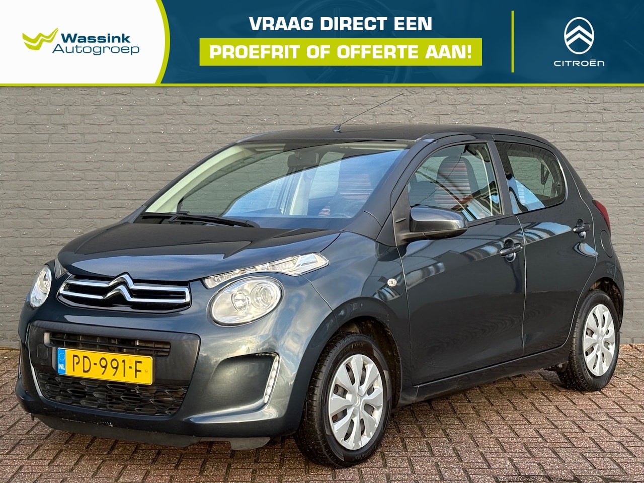 Citroën C1 - 1.0 VTi 68PK 5D Feel I Dealer onderhouden I Airco | Bluetooth | Multifunctioneel Stuurwiel - AutoWereld.nl