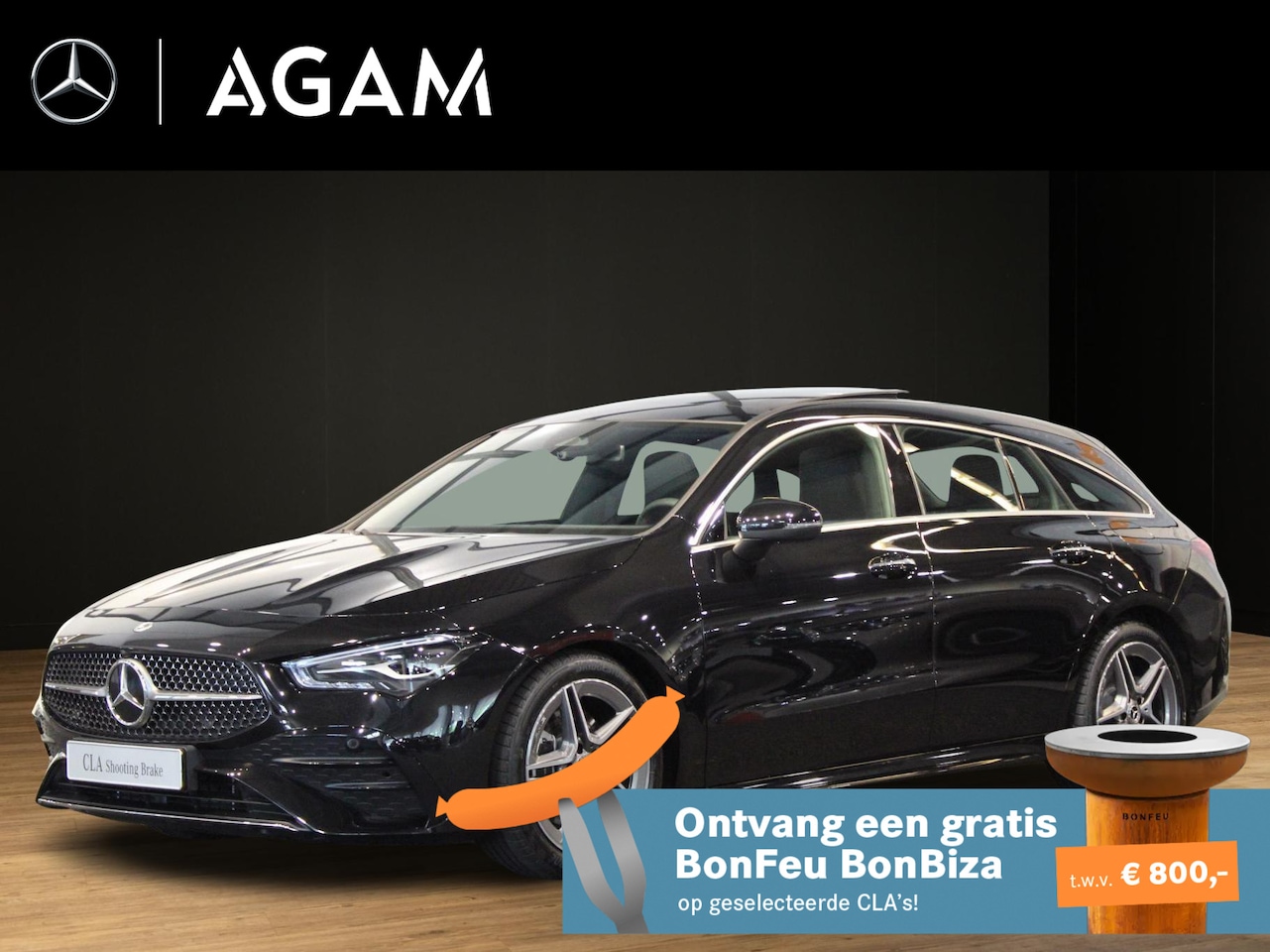 Mercedes-Benz CLA-klasse Shooting Brake - 200 AMG Line Panorama dak | Trekhaak - AutoWereld.nl