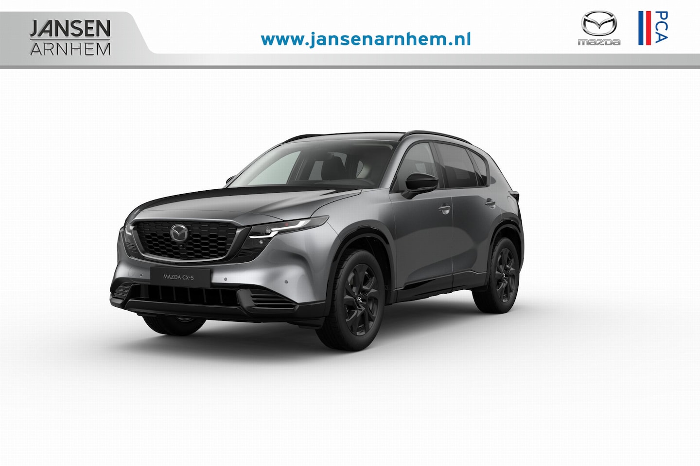 Mazda CX-5 - Homura - Zwart lederen interieur & Panoramic Pack | 19-inch lichtmetalen velgen, Black | A - AutoWereld.nl