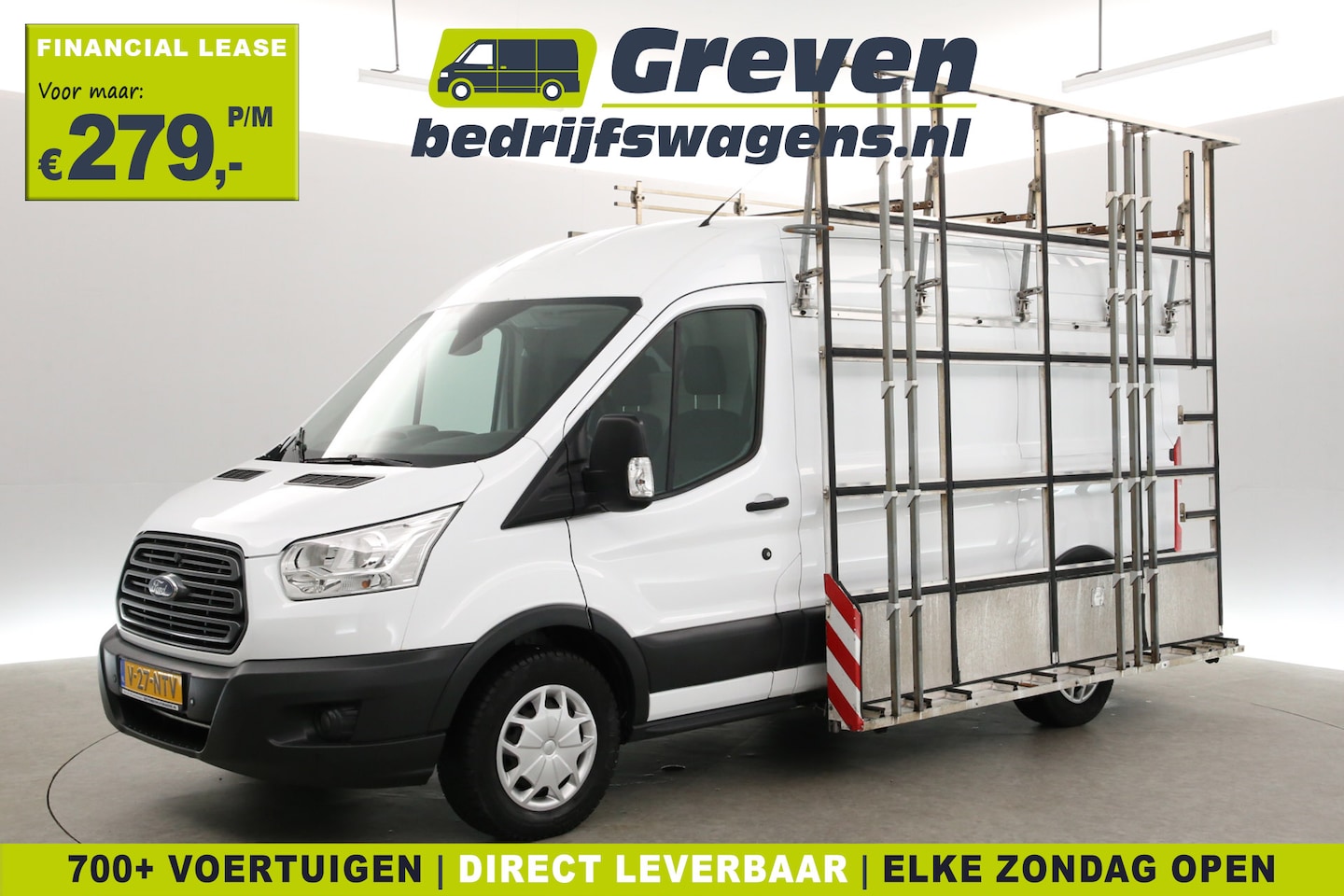 Ford Transit - 2.0 TDCI L2H2 | Euro6 | 170PK | 2800kg Trekgew. | Glasresteel | Airco | Cruise | 3-Zits | - AutoWereld.nl